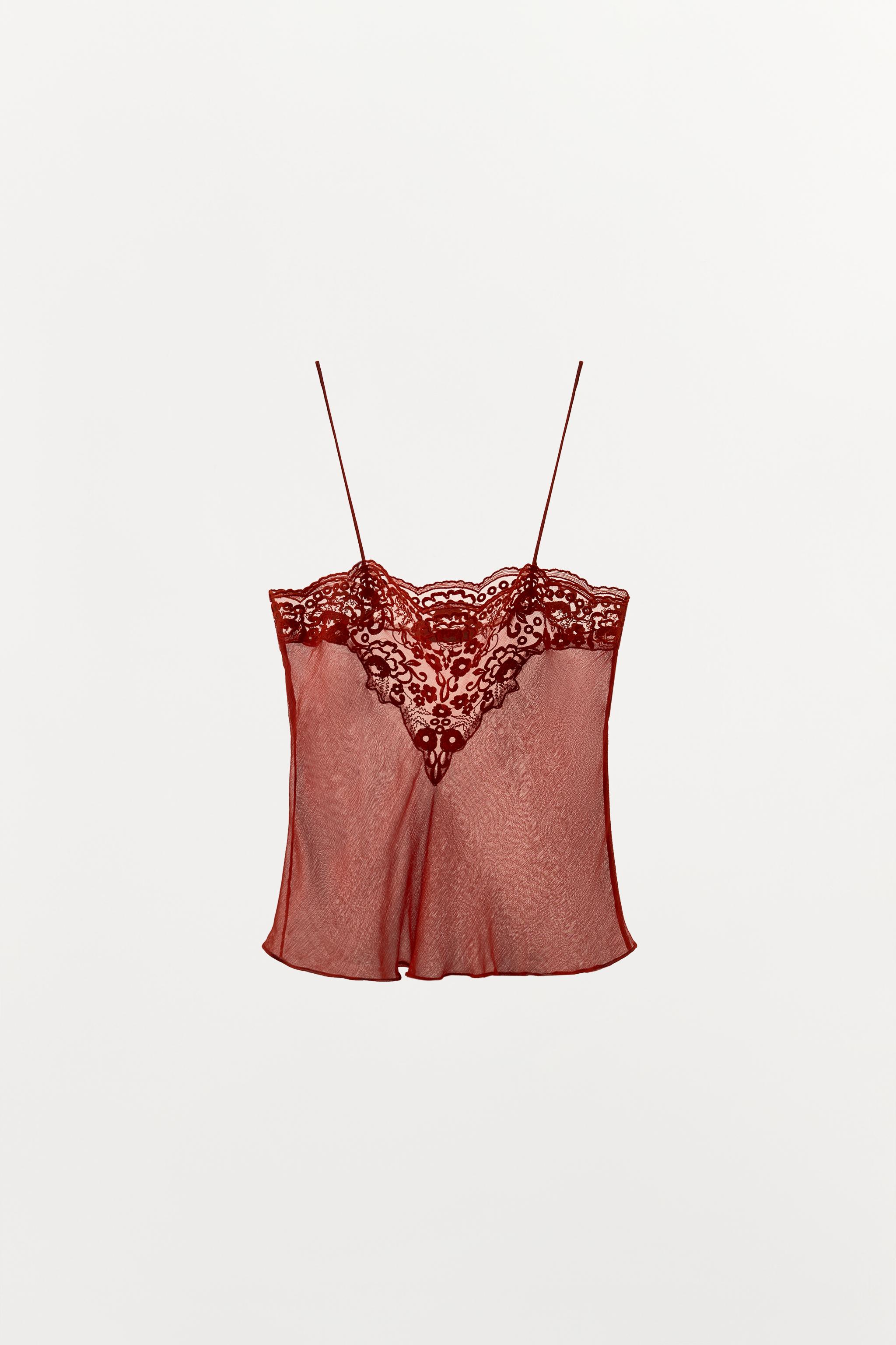 CHEMISE GEORGETTE À DENTELLE